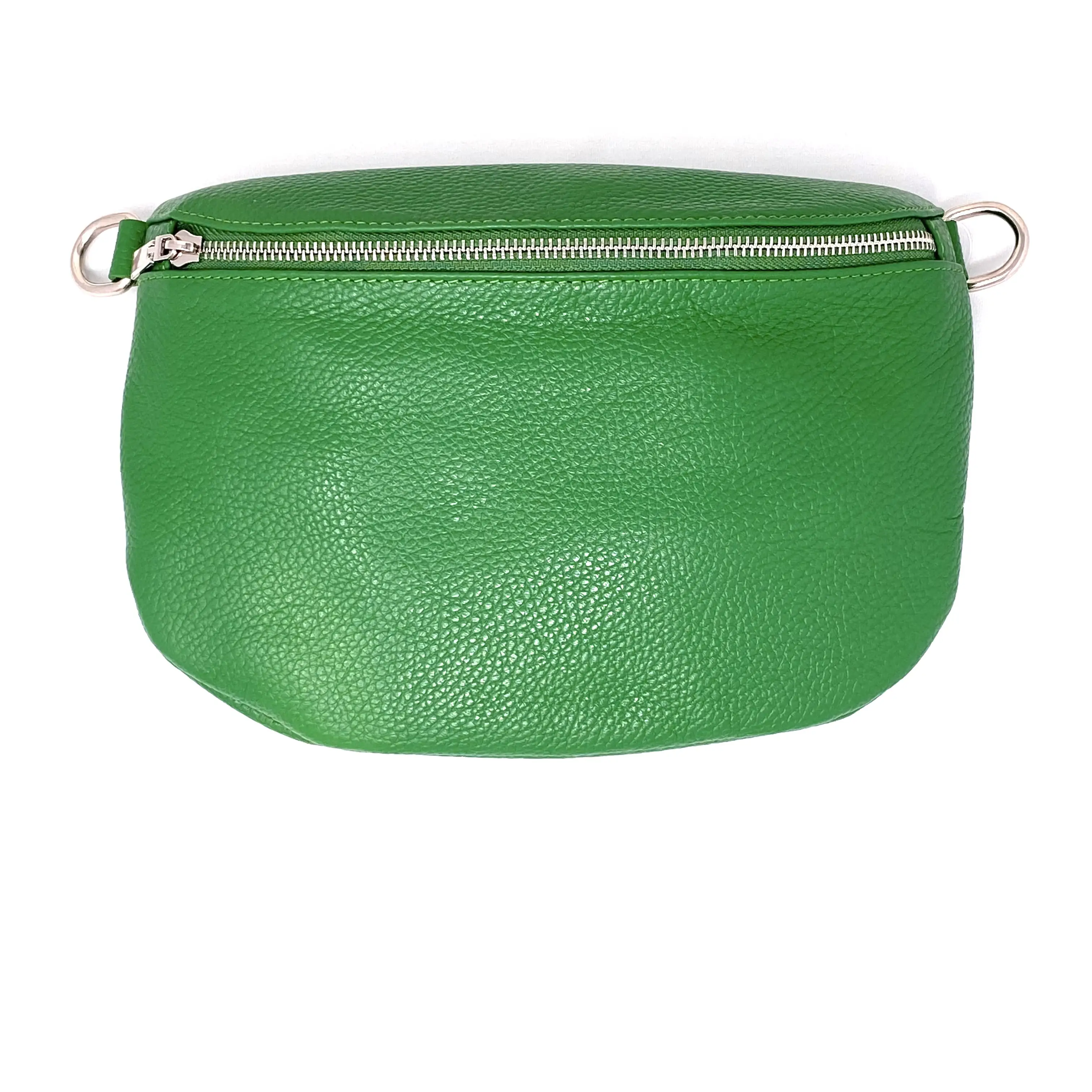 Body Bag in Leder grün