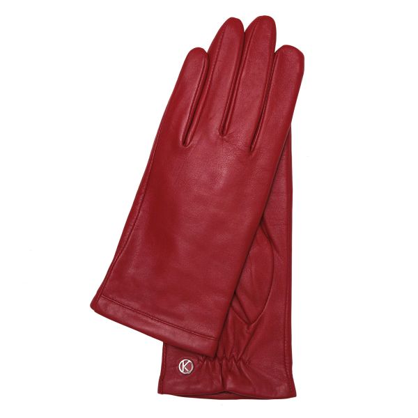 Damen Lederhandschuhe - Chelsea -crimson - 7,5