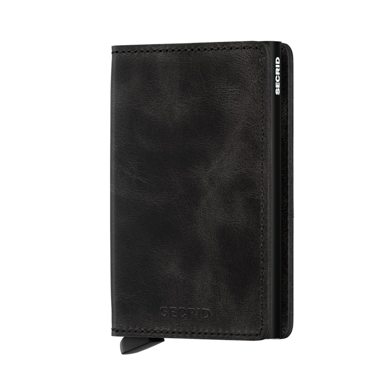 Secrid Miniwallet aus schwarzem Leder mit RFID-Schutz