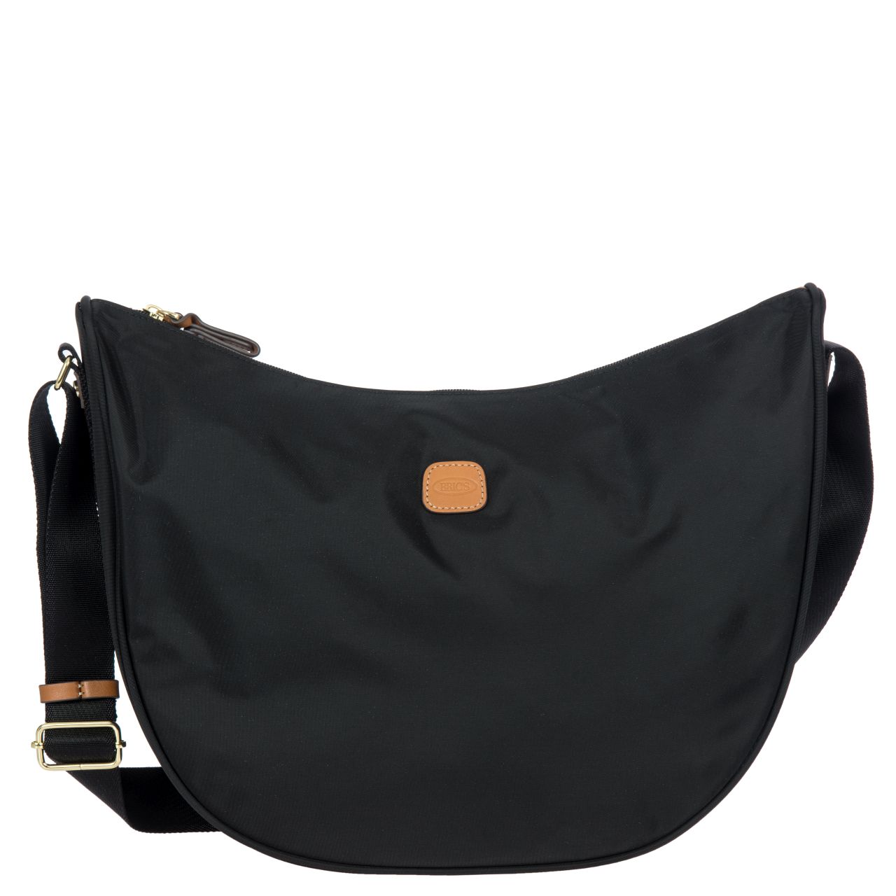 Brics X-Bag Halbmond Schultertasche schwarz