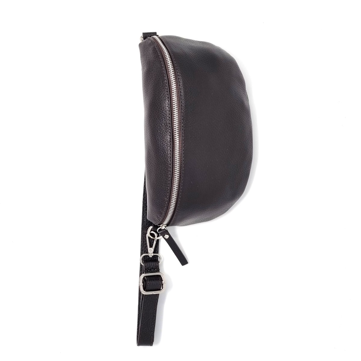 Cross-Over Body Bag in Leder - braun
