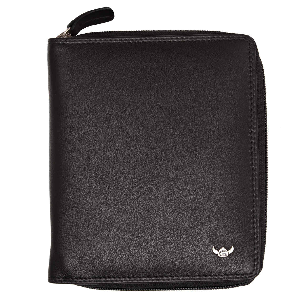 Golden Head, Reißverschlussbörse Polo black