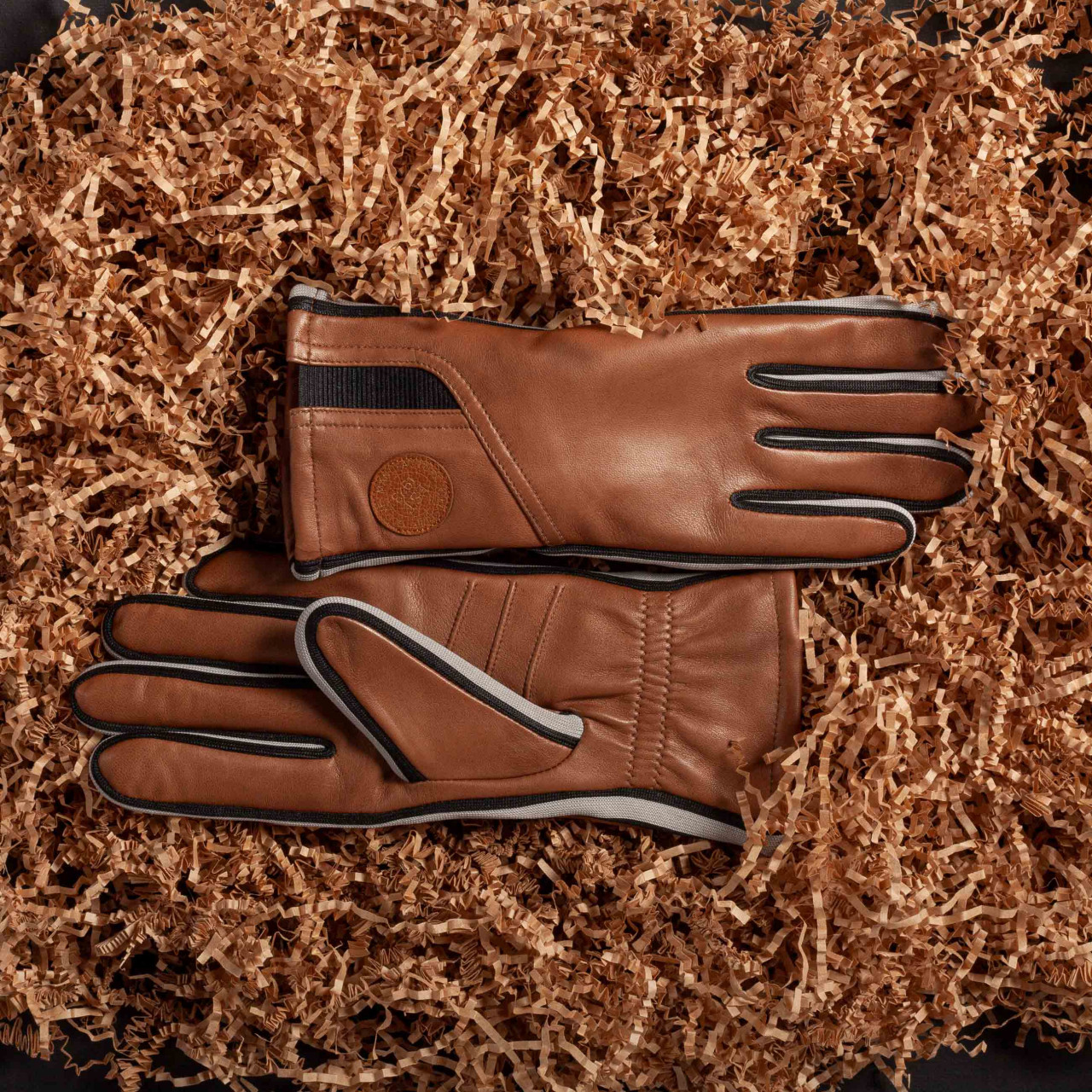  KESSLER - Gil Touch - S -  medium brown  -Damen Lederhandschuhe
